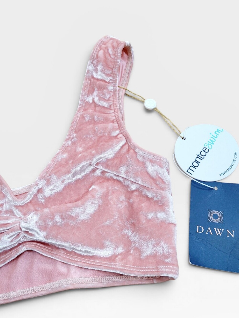 NWT MONTCE Pink Crush Kim Variation Bikini Top XS New - Picture 2 of 7